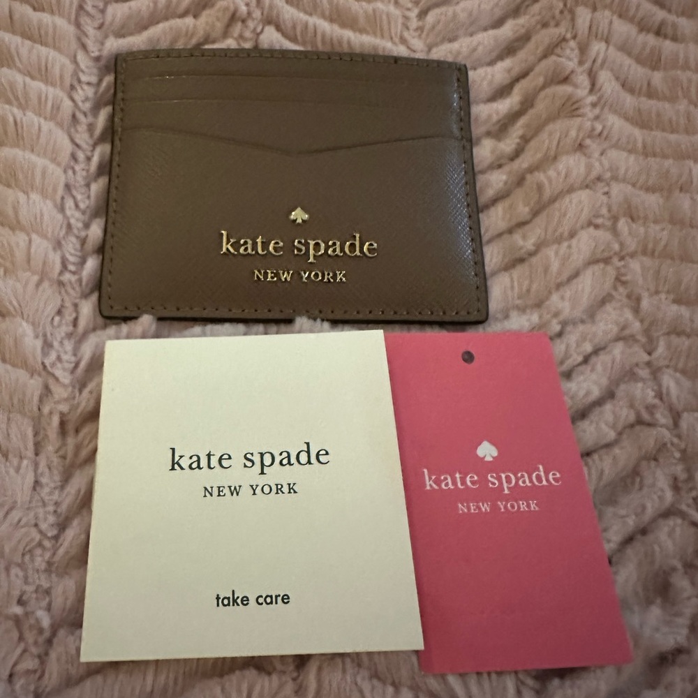 NWT and Care Card Kate Spade Staci Card Case in Dusk
